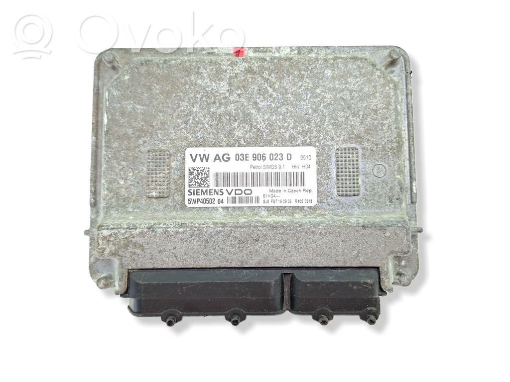 Engine control unit/module   03E906023D,5WP4050204,5WP40502