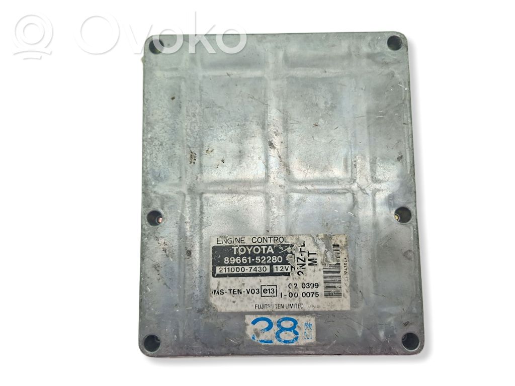 Toyota Yaris Verso Sterownik / Moduł ECU 