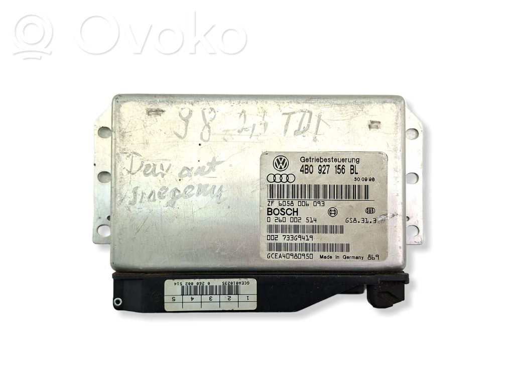 Gearbox control unit/module   4B0927156BL,0260002514,ZF6058006093