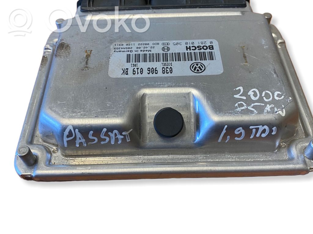 Engine control unit/module   038906019BK,0281010305