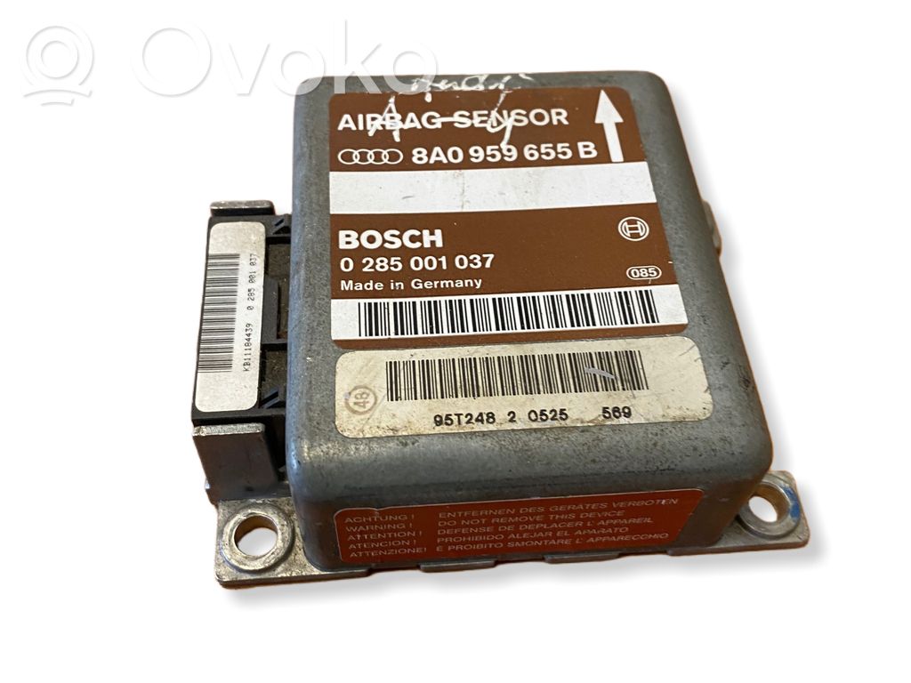 Airbag control unit/module   8A0959655B,0285001037,95T24820525
