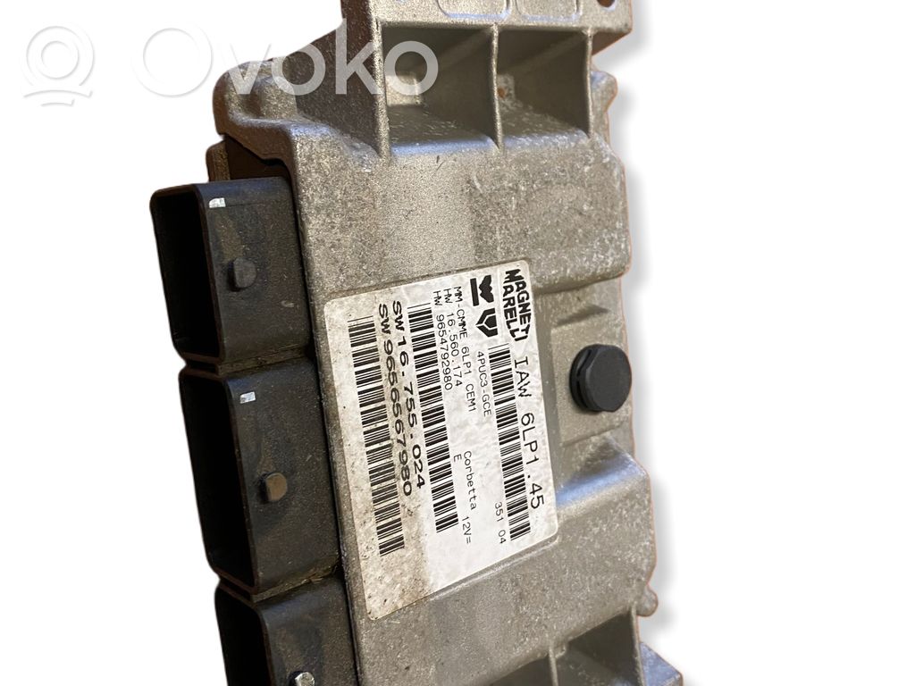 Engine control unit/module   9654792980,16755024,9656567980