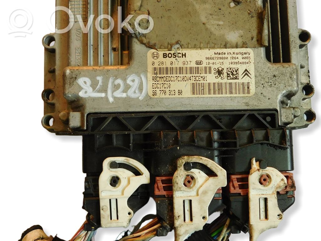 Peugeot 206+ Engine control unit/module 