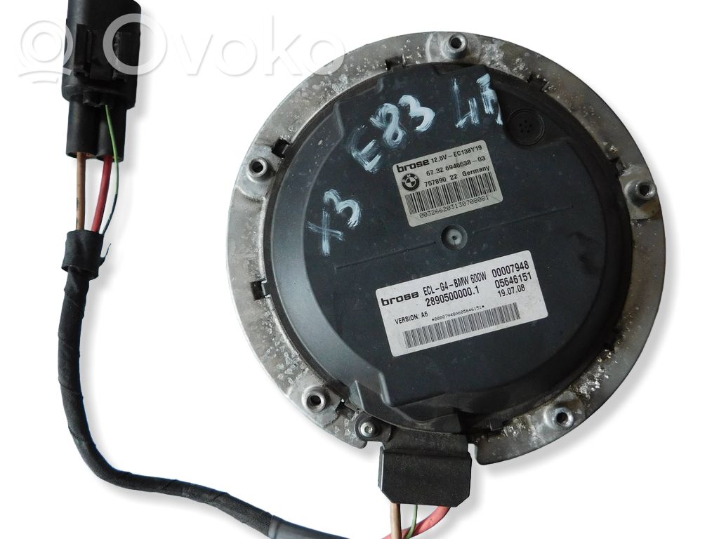 BMW X3 E83 Gaisa kondicioniera ventilators (dzeses) 