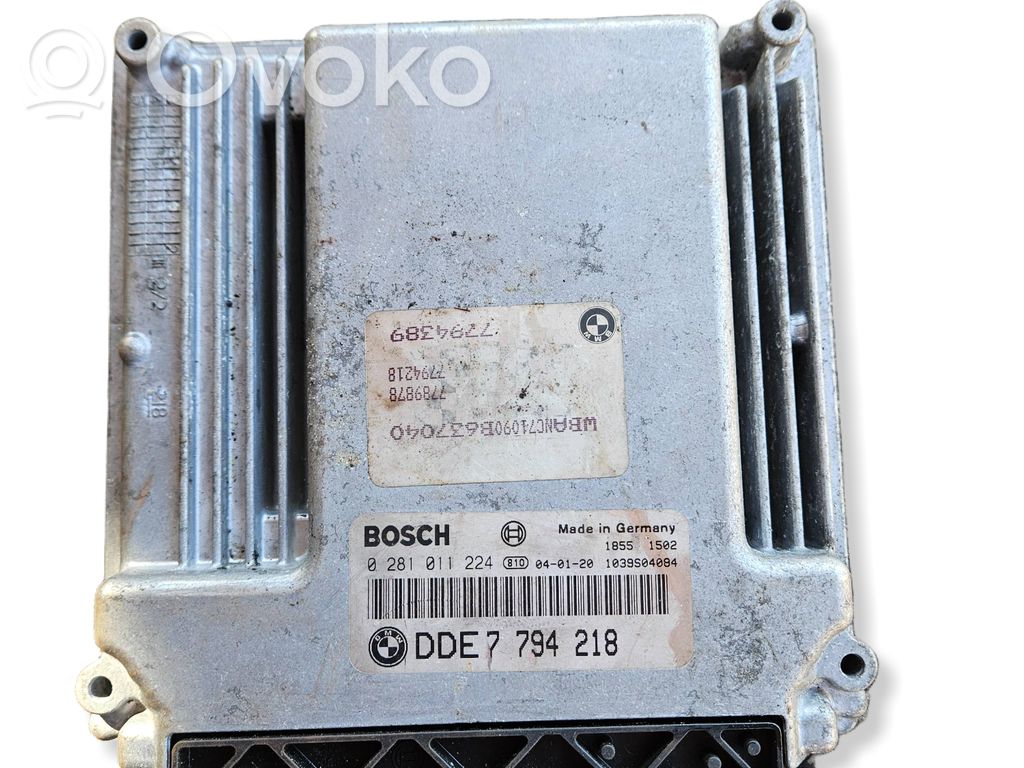 BMW 5 E60 E61 Engine control unit/module 