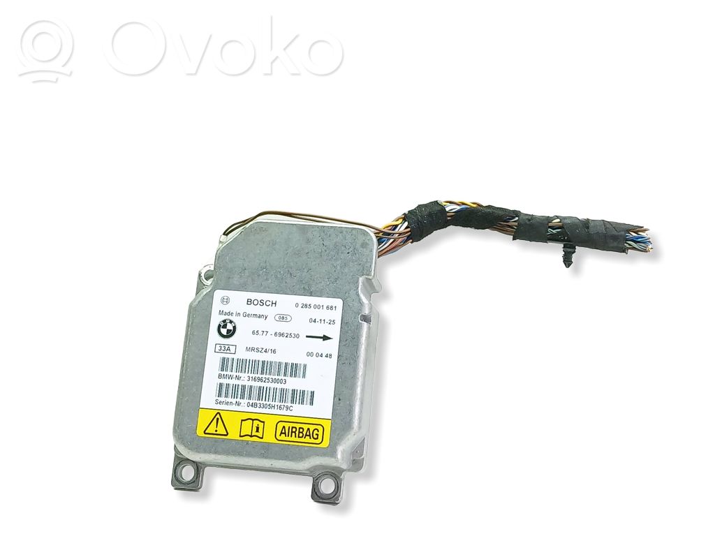 Module de contrôle airbag   0285001681,316962530003,6962530
