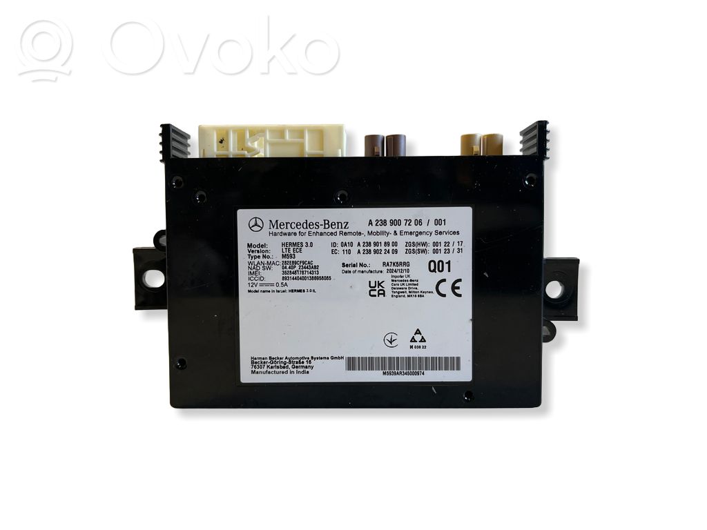 Mercedes-Benz EQB Moduł / Sterownik Bluetooth 