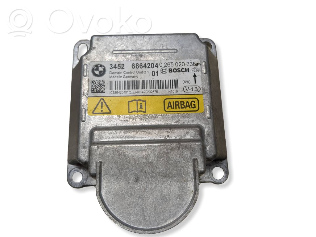BMW 3 F30 F35 F31 Unitate/modul de comandă airbaguri 