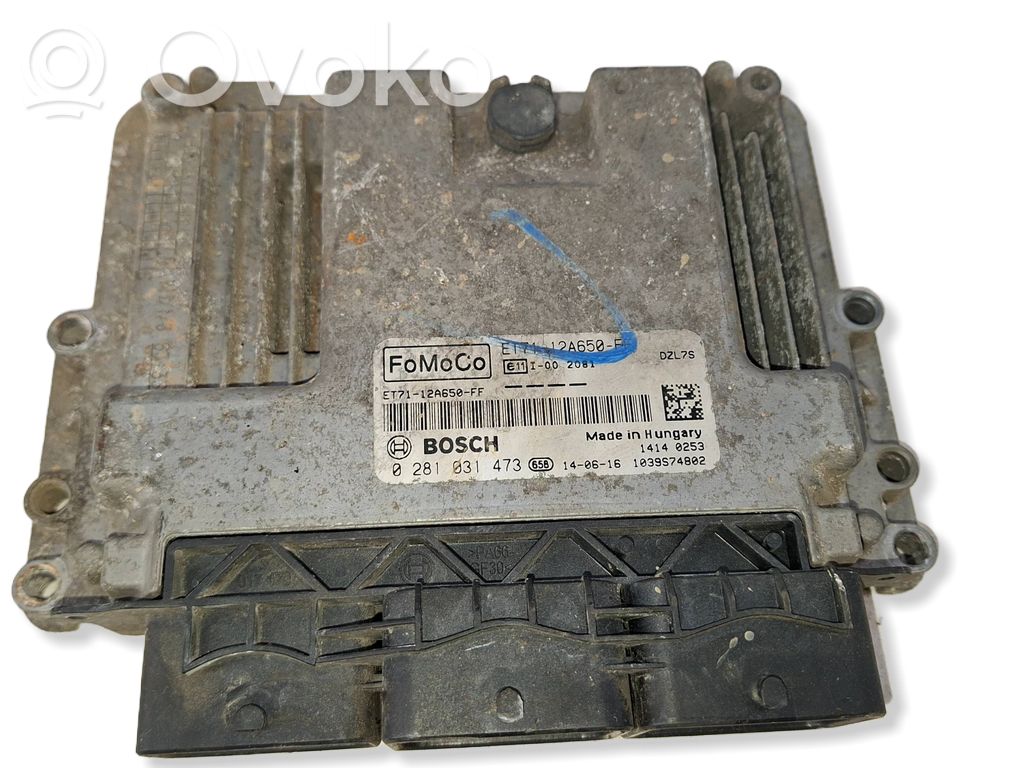 Ford Transit Courier Engine control unit/module 