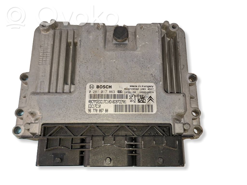 Peugeot 208 I Engine control unit/module 