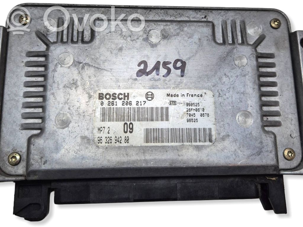 Engine control unit/module   0261206217,9632694280