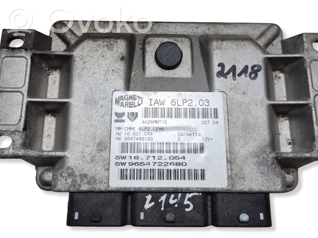 Peugeot 206 Variklio valdymo blokas 