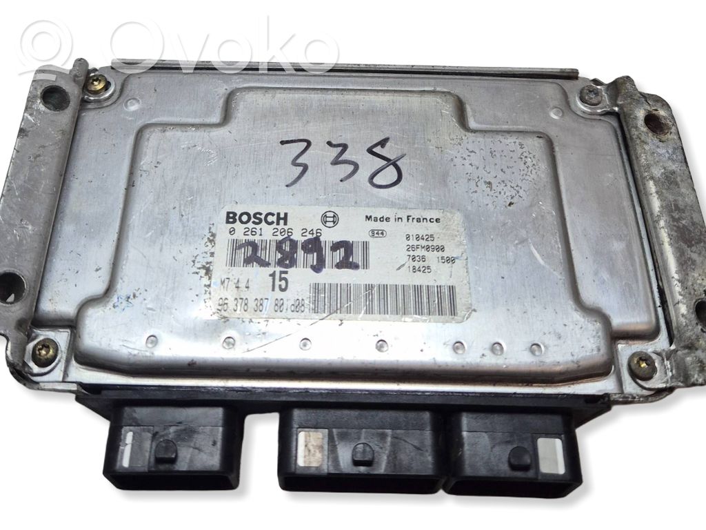 Engine control unit/module   0261206246,9637838780