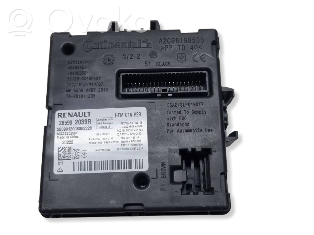 Renault Arkana Keyless (KESSY) go control unit/module 