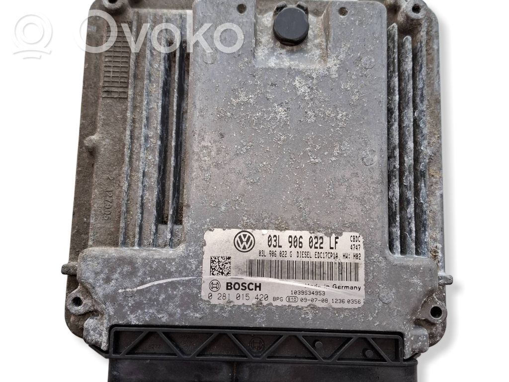 Volkswagen Golf VI Engine control unit/module 