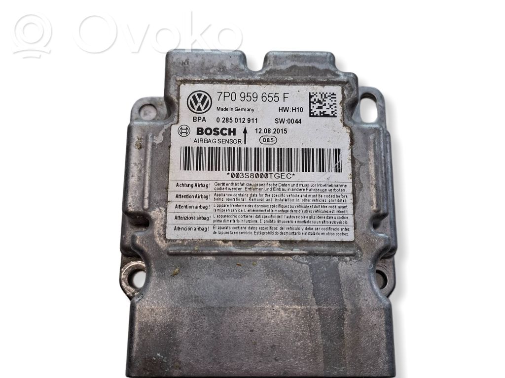 Volkswagen Touareg II Airbag control unit/module 