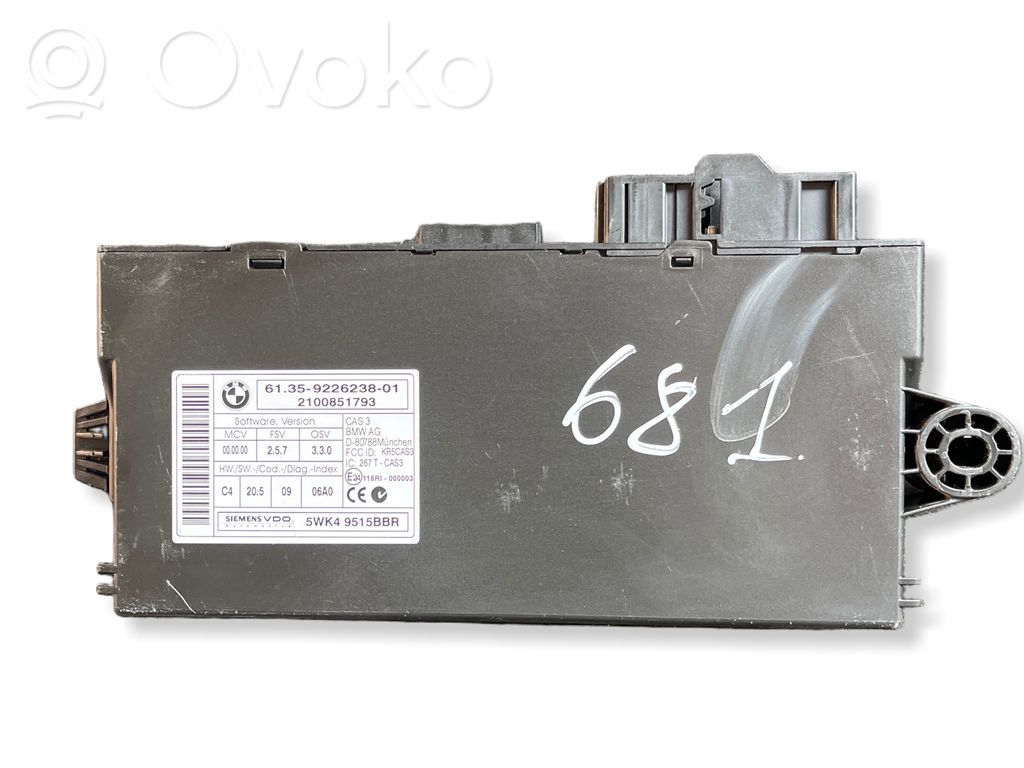 BMW 5 E60 E61 Unidad de control/módulo del CAS 