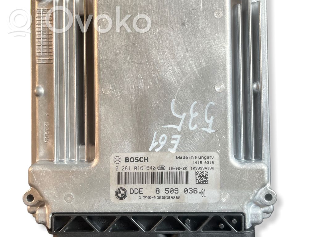 BMW 5 E60 E61 Engine control unit/module 