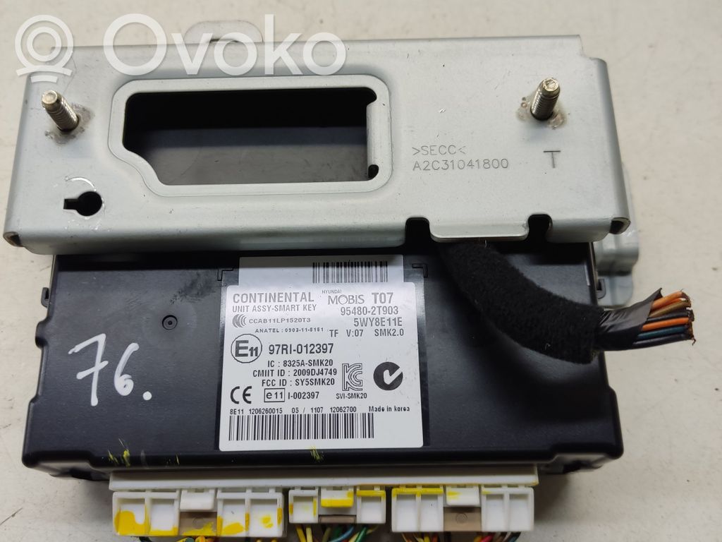 KIA Optima Keyless (KESSY) go control unit/module 