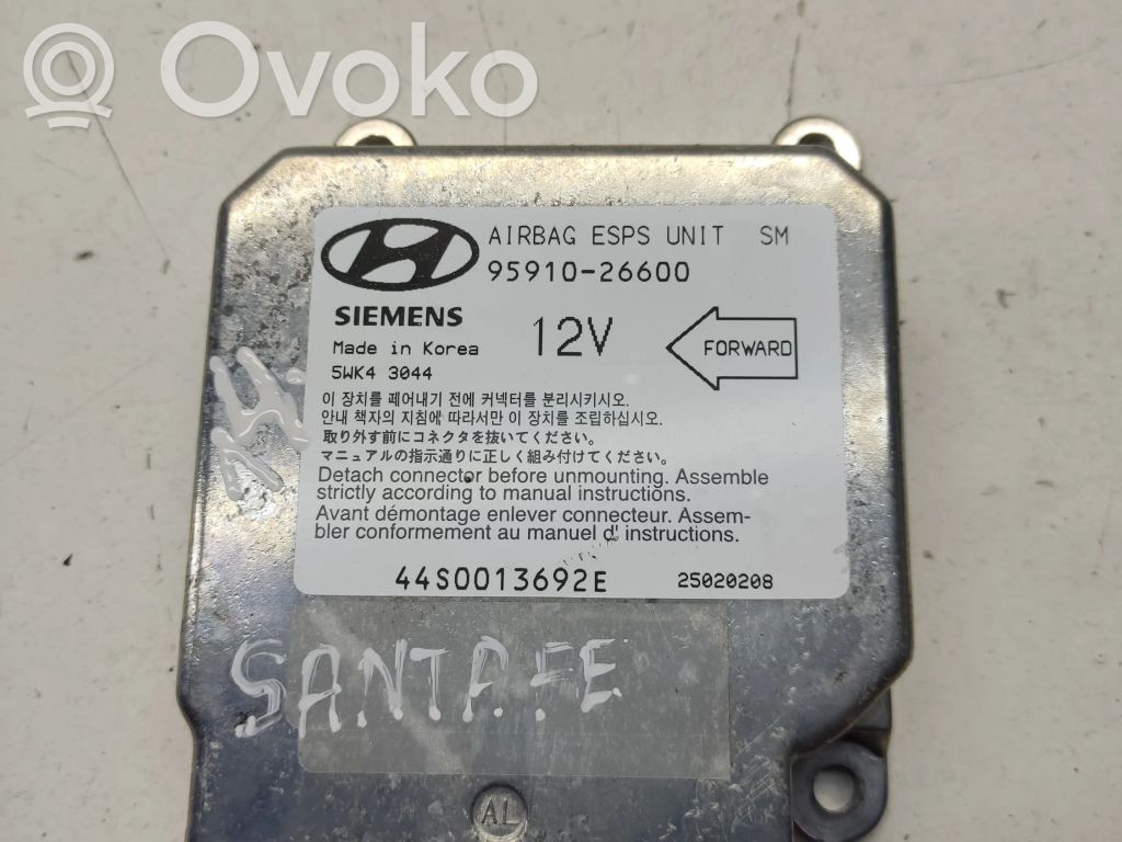 Hyundai Santa Fe Airbag control unit/module 