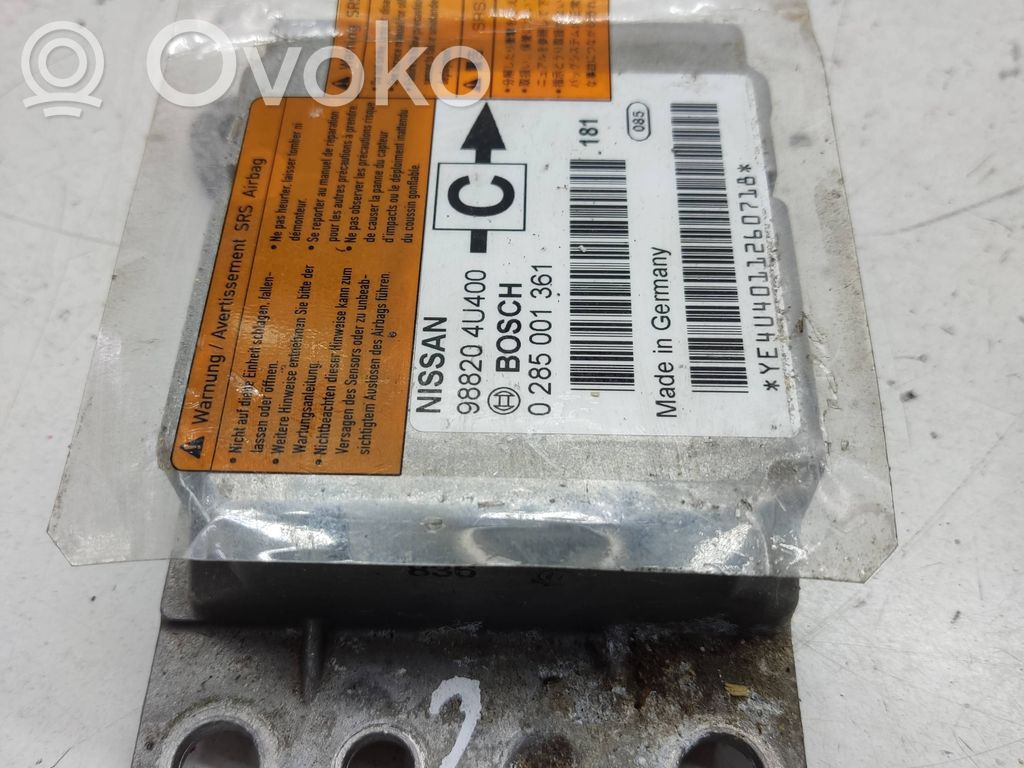 Nissan Almera Tino Sterownik / Moduł Airbag 