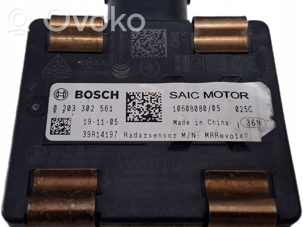 MG ZS Distronic sensor radar 