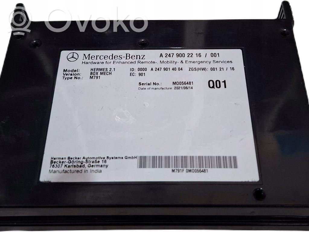 Mercedes-Benz GLA H247 Moduł / Sterownik Bluetooth 