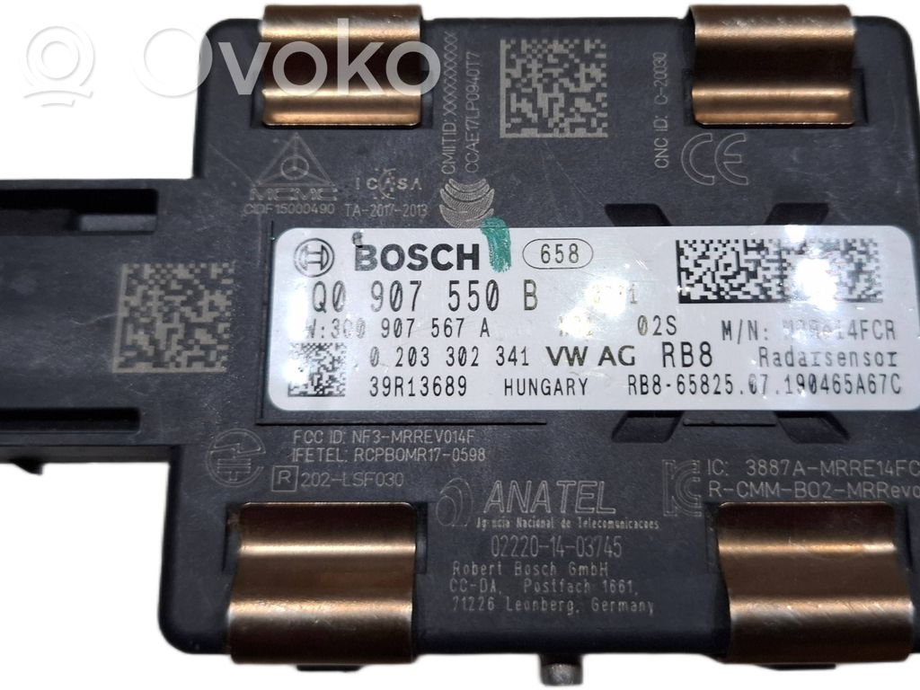 Volkswagen PASSAT B8 Sensor de radar Distronic 