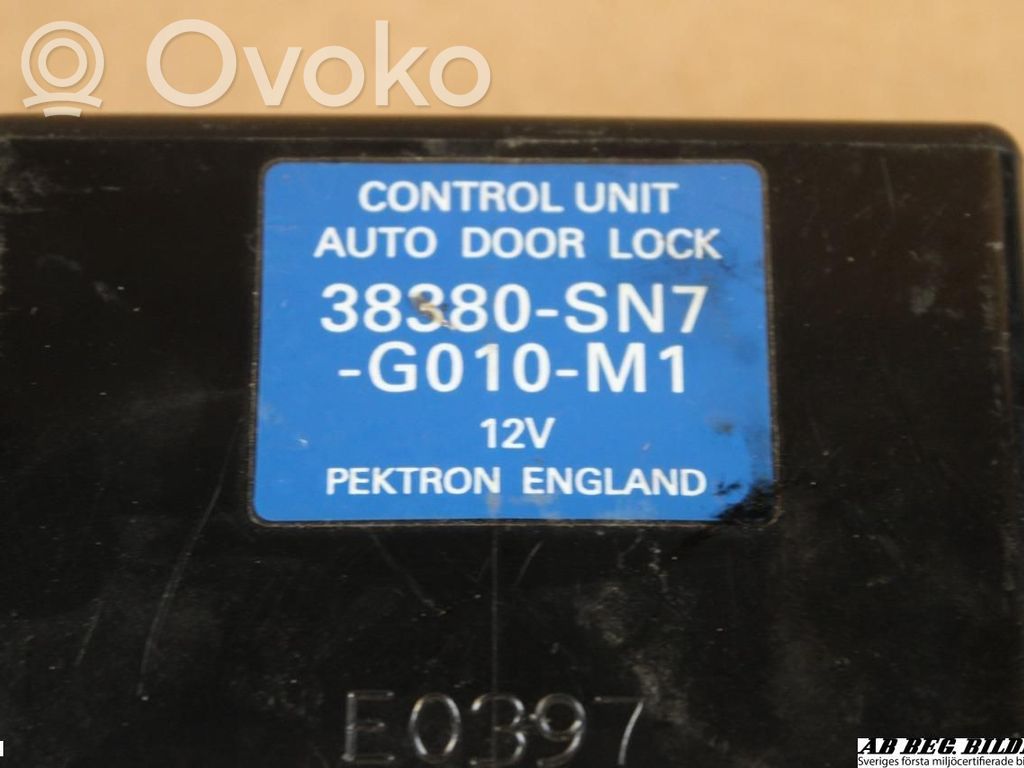 Door central lock control unit/module   38380SN7