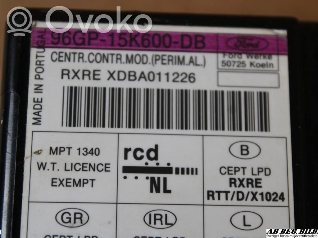 Other control units/modules   96GP15K600DB
