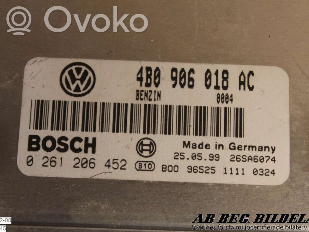Volkswagen PASSAT B5 Ignition lock 