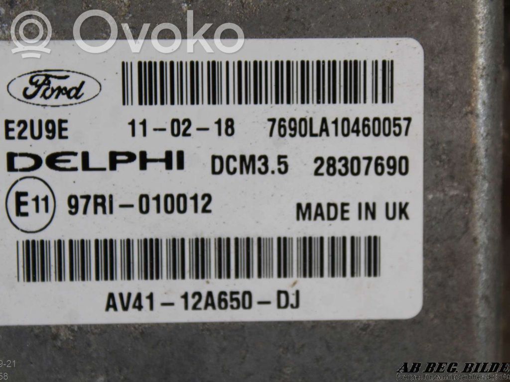 Injection control unit/module   AV4112A650DJ