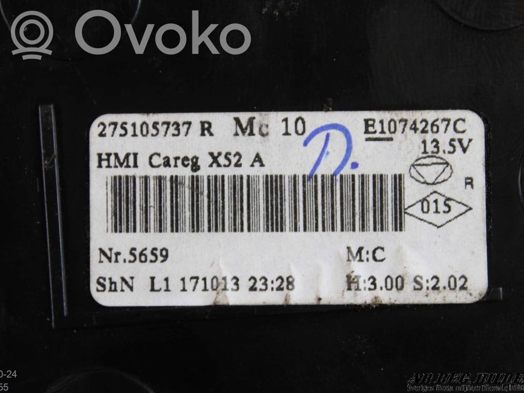 Climate control unit   E1074267C,275105737R