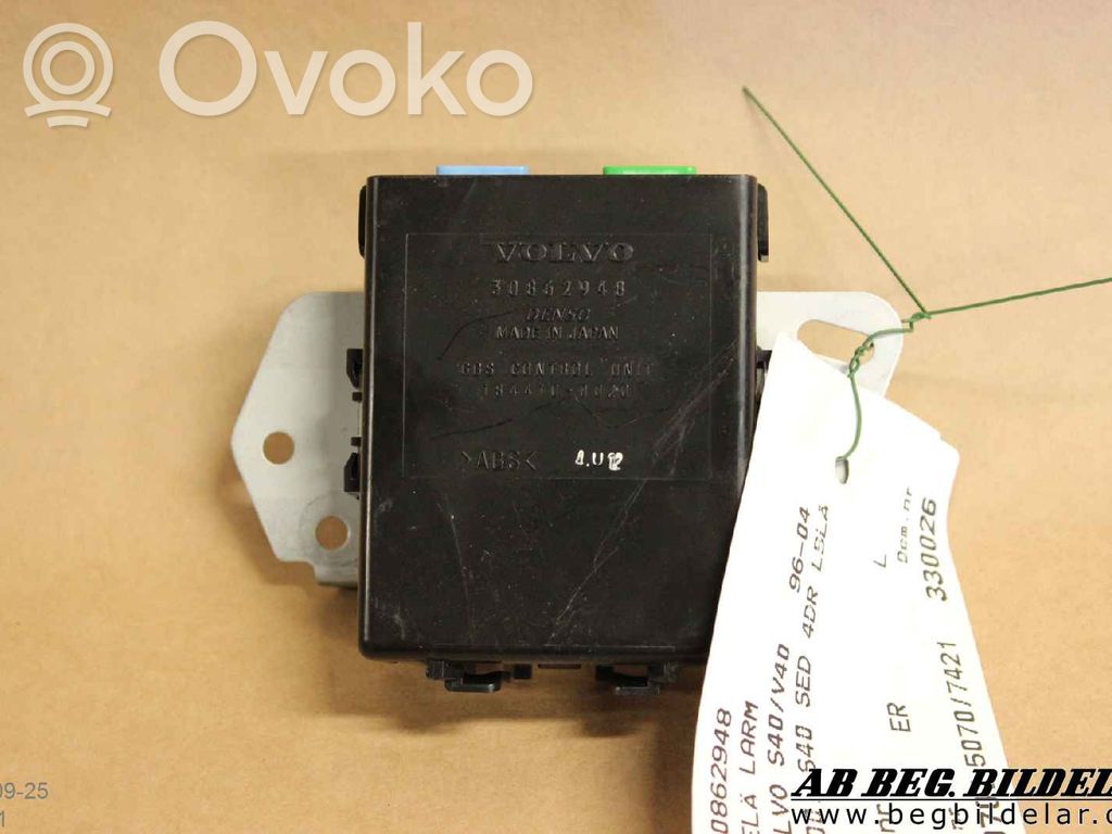 Volvo S40, V40 Relé de la alarma
