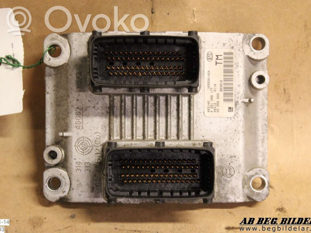 Opel Zafira A Motora vadības bloka ECU