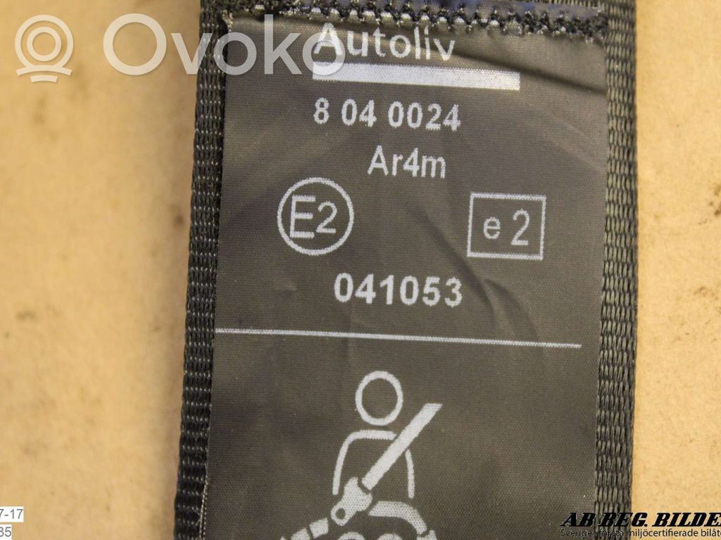 Peugeot 307 Ceinture de sécurité arrière 