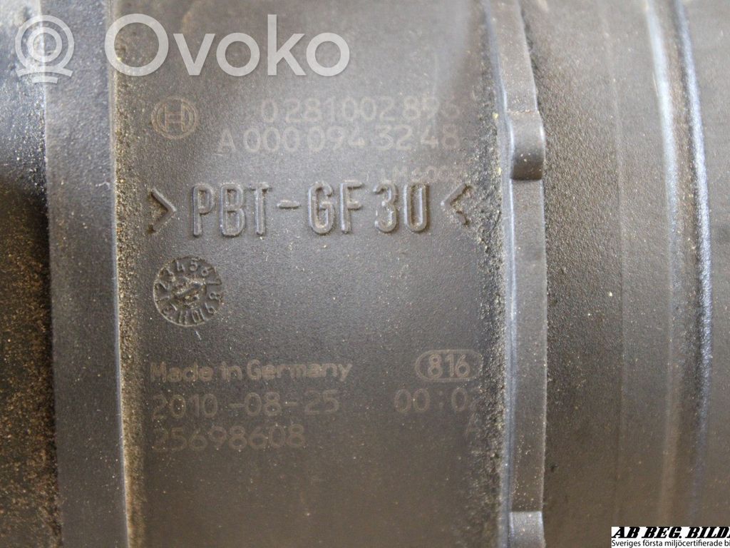 Mercedes-Benz Sprinter W906 Mass air flow meter 