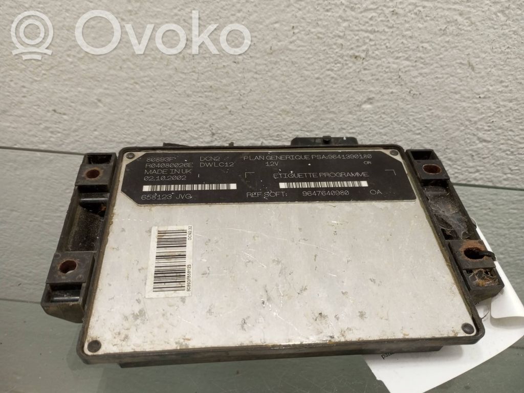 Peugeot Partner Engine control unit/module 