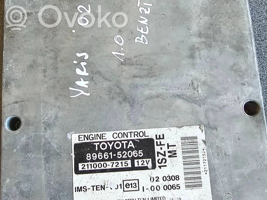 Toyota Yaris Engine control unit/module 