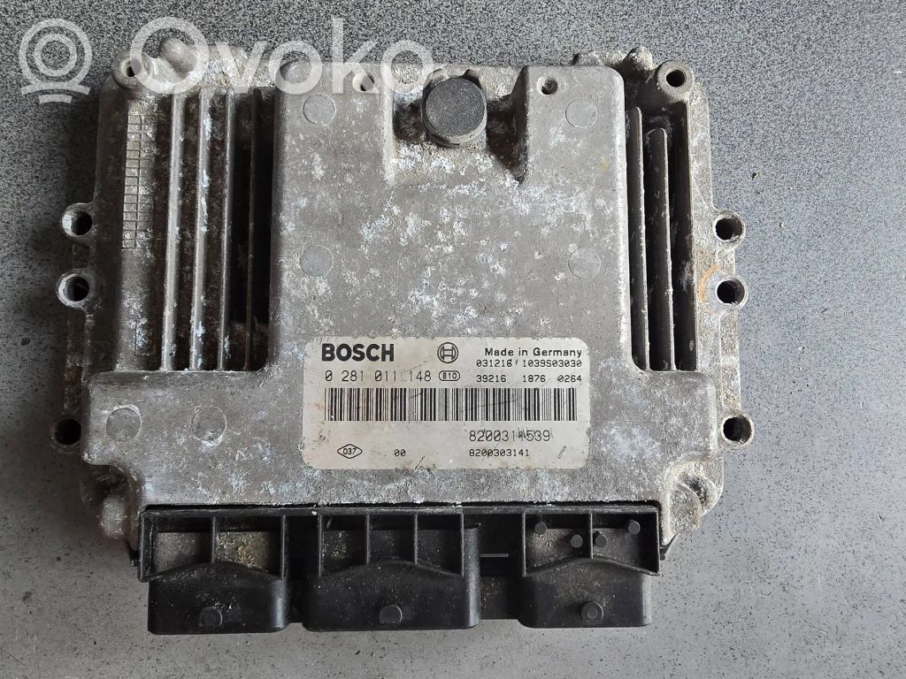 Engine control unit/module   0281011148,8200314539,8200303141