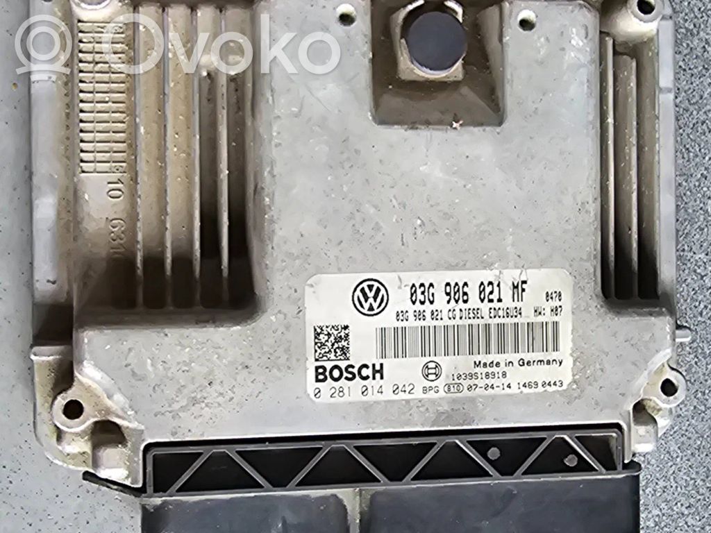 Volkswagen Caddy Dzinēja vadības bloks 