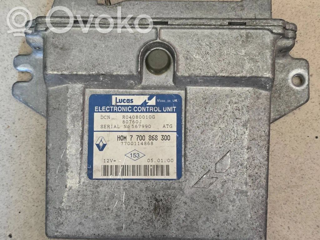 Renault Kangoo I Engine control unit/module 