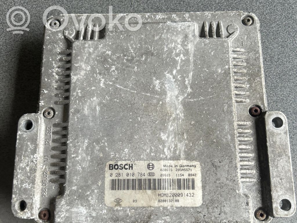 Engine control unit/module ECU   0281010784,8200132189,8200091432