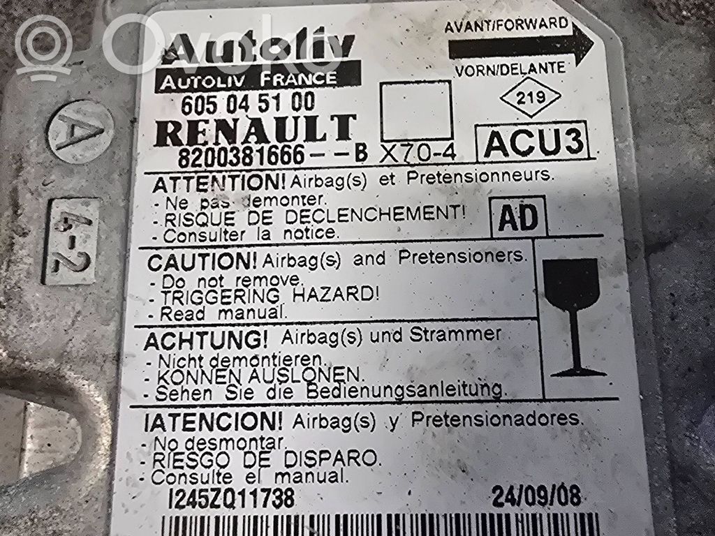 Renault Master II Airbag control unit/module 