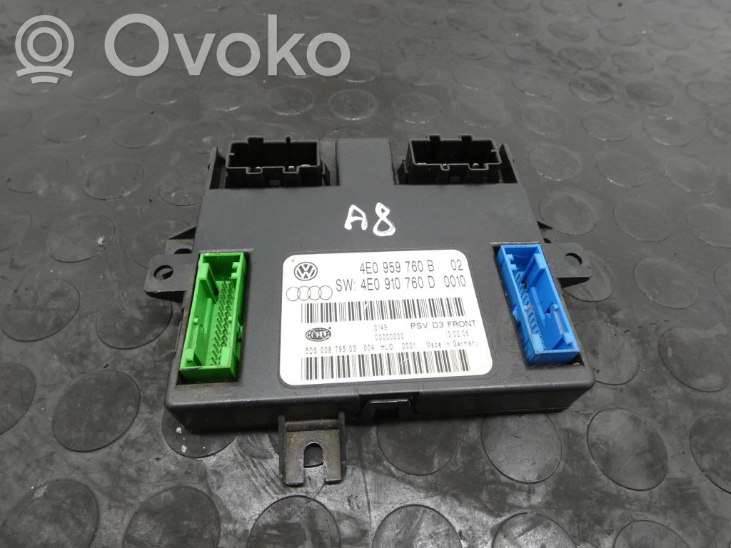 Audi A8 S8 D3 4E Seat control module 