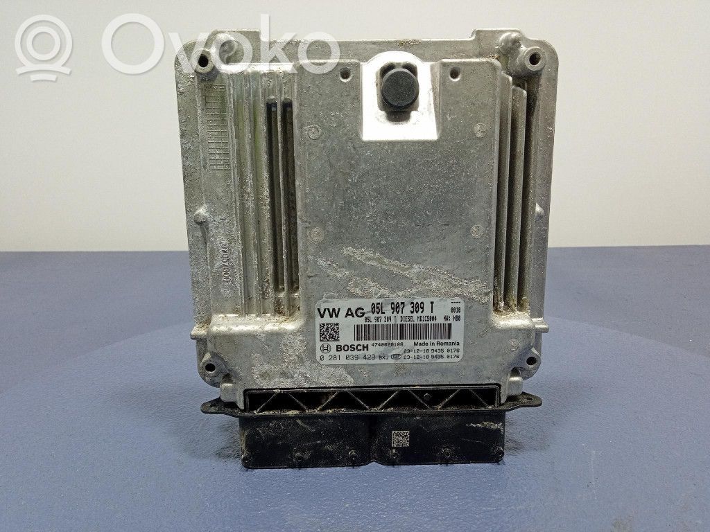 Engine control unit/module ECU   05L907309T,05L907309T