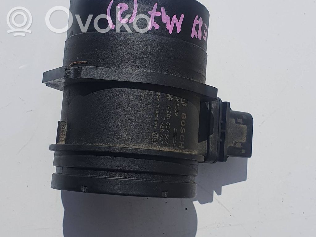 BMW 1 E81 E87 Mass air flow meter 