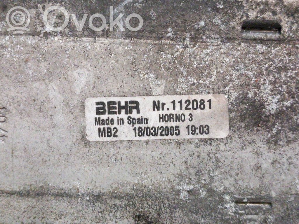 Peugeot 206 CC Interkūlerio radiatorius 