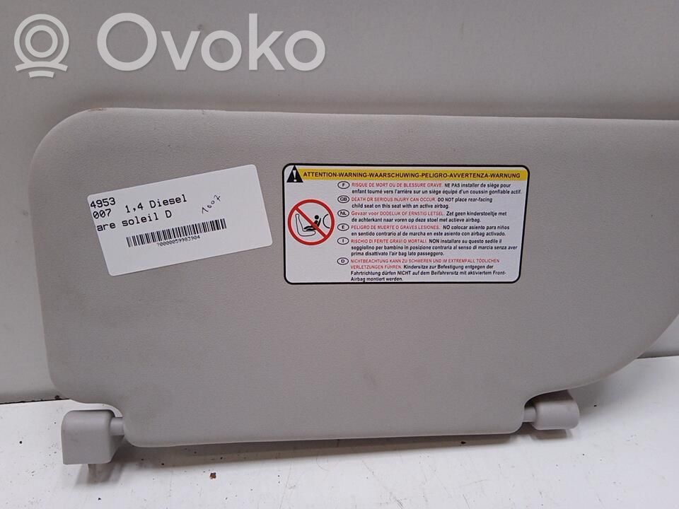 Peugeot 1007 Sun visor 