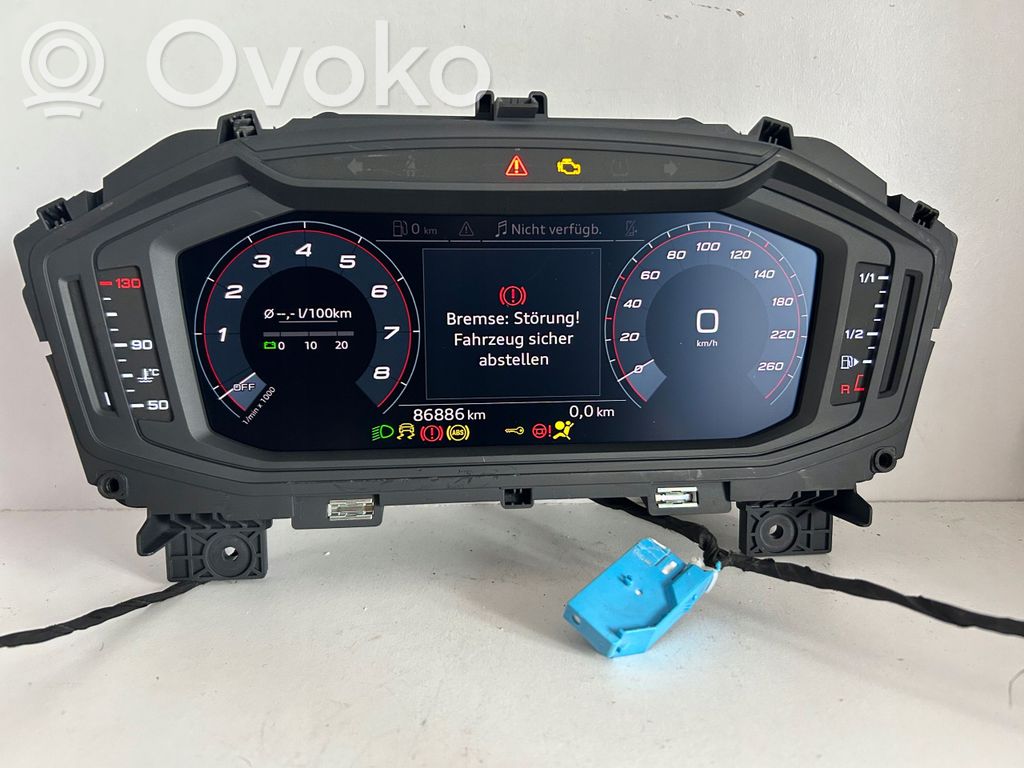 Audi A1 Geschwindigkeitsmesser Cockpit 